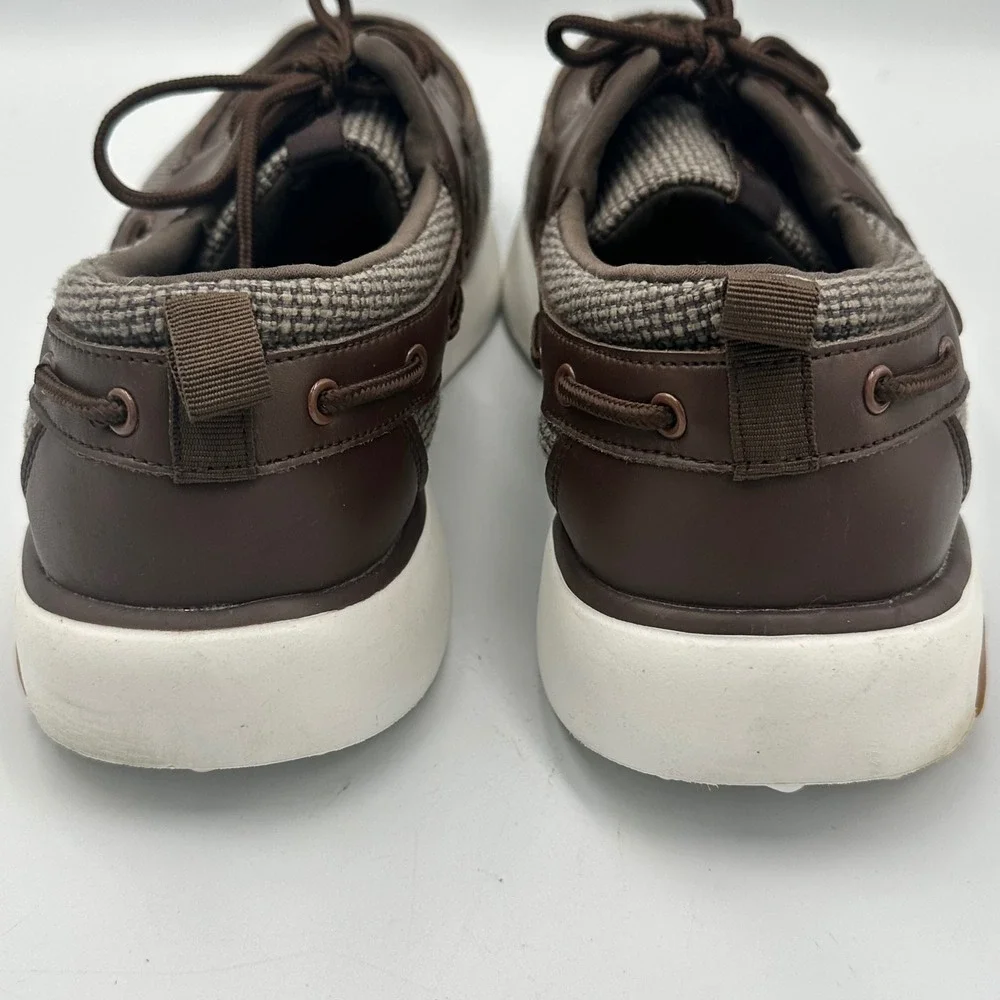 Orthocomfoot Boat Shoes Mens EU 48 US 13.5 Brown Orthopedic Loafers Casual Walk